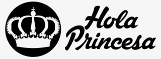Logo Horizontal Hola Princesa Negro Huec - Hola Princesa Png #7785384