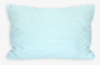 Tickled Aquamarine Mini Polka Dot Toddler Pillow - Cushion #7786408