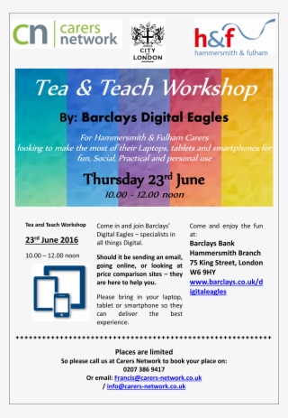 Share This - - Tea And Teach Barclays #7786486