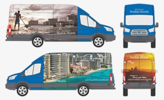 Blue Ford Transit Illustration - Commercial Vehicle #7786871