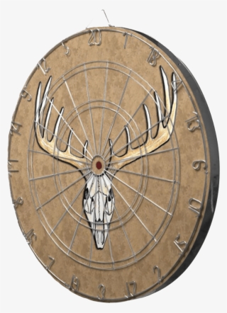 Large Antler Deer Skull Hunting Dart Board - Darts #7788541