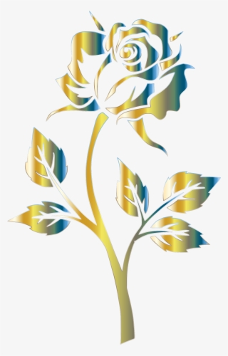This Free Icons Png Design Of Chromatic Rose Silhouette #7789159