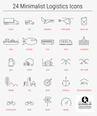 Logistics Icons Example On Usage - Number #7789898