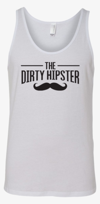Dirty Hipster Black Moustache Tank - Active Tank #7790499