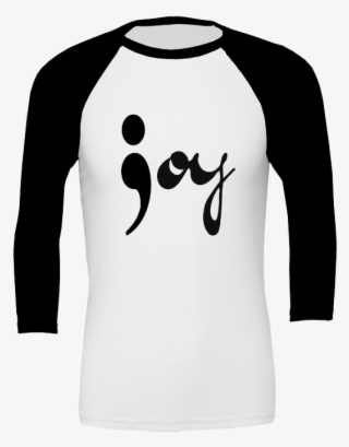 Joy Semicolon Unisex 3/4 Sleeve T-shirt - So So Def Jacket #7792592