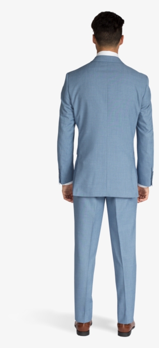 Light Blue Suit Back View - Back View Of Man In Suit #7792829