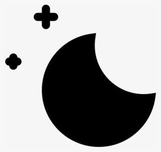 Moon And Stars Filled Icon - Crescent #7793543