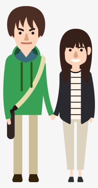 University Students O And A Who Belong To The Same - Cartoon #7793698