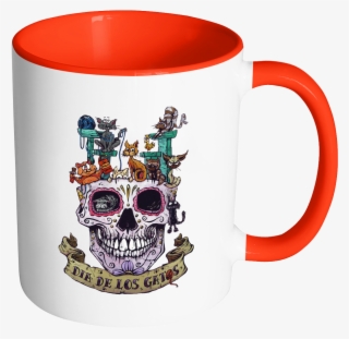 Day Of The Dead Artist David Lozeau, Dia De Los Gatos - Design Png For Mug #7795005