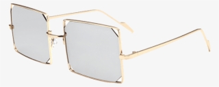 2018 Metal Hollow Out Mirrored Lens Rectangle Sunglasses - Silver #7795046