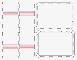 Make The Pattern - Rounded Box Laser Cut #7795430