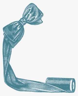 Digital Corner Design Sewing Clip Art Ribbon Bow Image - Ribbon Sewing Clipart #7795493