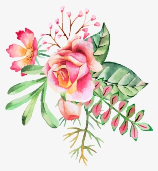 Watercolor Painting Flower Ink #7795953