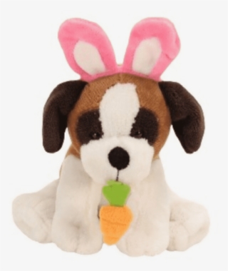 Animal Adventure Dog W/ Pink Bunny Ears & Carrot - Stuffed Toy #7796648 Animal Adventure Dog W/ Pink Bunny Ears & Carrot - Stuffed Toy #7796648