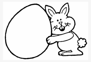 Easter Bunny Rubber Stamp - Easter Coloring Pages #7797082