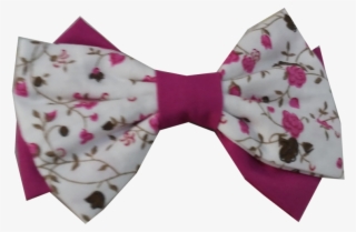 Laço De Cabelo Infantil Com Presilha Floral Pink - Laços De Cabelo Png #7798069