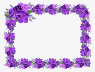 Purple Border - Moldura Lilas Em Png #7798199