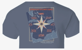 Nautical Compass And Knots Short Sleeve Tee - Active Shirt #7798340