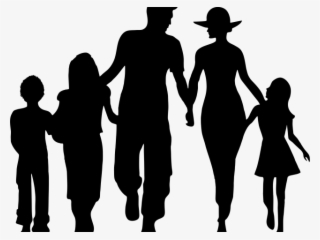 People Silhouette Clipart Transparent Background - Transparent Background Family Png #7798442