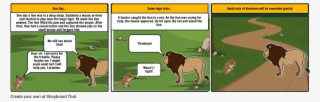The Mouse And The Lion - Cartoon #7798869