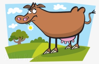Cow Cartoon - Cartoon #7798996