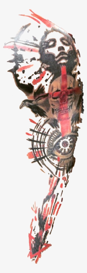 Crazzy Steve Arm Tattoo - Sleeve Tattoo #780131