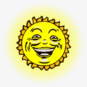 Sun Face 2 Icons Png - Sun With Face On Png #780338