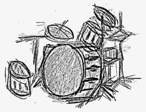 This Free Icons Png Design Of Drum Set In Black And #780497