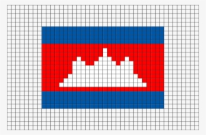Flag Of Cambodia Pixel Art From Brikbook - Minecraft Turkey Flag Pixel Art #781170