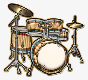 Instrumental-drumset[1] - Drum Set Cartoon Png #781421