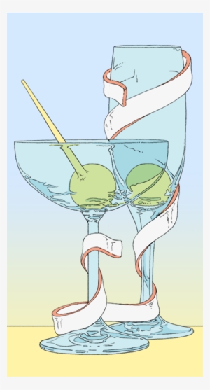 The Champagne Coupe, Or Saucer, Is Shallow And Rounded - Cartoon #781819