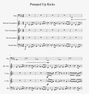 Pumped Up Kicks Sheet Music For Tuba Baritone Saxophone - Under The Sea Steel Drum Sheet Music #782683