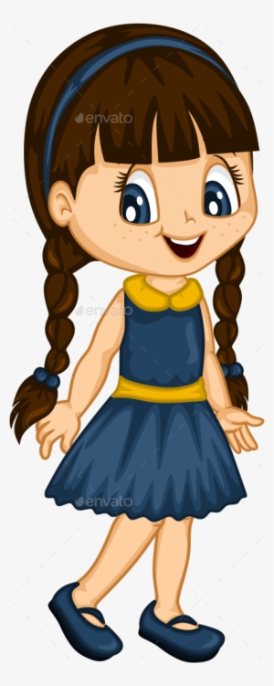 Little Girl Spring - Girl Cartoon Png #783124