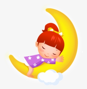 Sleeping Little Girl Cartoon Transparent - Sleep In The Sky #783147
