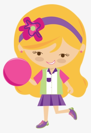 Png Image - Bowling Clipart Pink Girl #783347