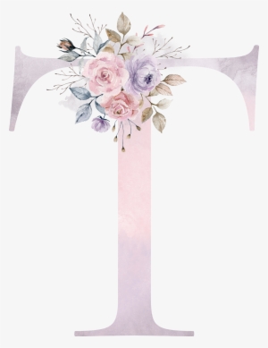 T - Mauve Flowers Design #783864