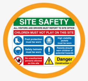 Construction Signs - Multi Message Site Safety Foam Pvc Sign #784132