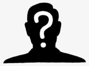 Silhouette Of Man With Question Mark - Silhouette With A Question Mark #784796