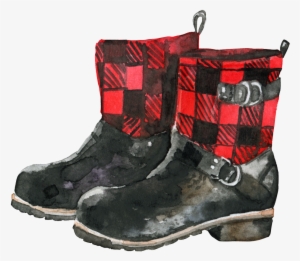 Hand-painted Winter Women's Boots Png Transparent - Work Boots #784944