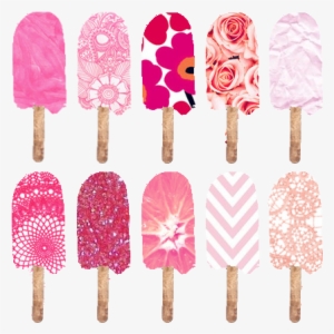Patterned Pops - Clgift Ice Cream Desert Sweet Woman Wallet Pink Ice #785869