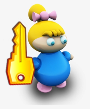 Fetita Cu Cheie Icon - Cartoon #786191