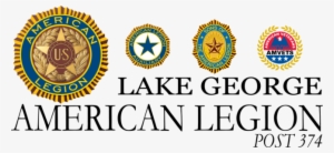 Lake George American Legion Post - American Legion Sticker Military Forces Decal R296 #786958