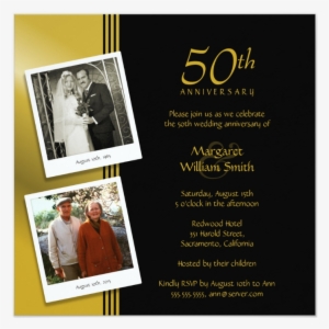 Golden Anniversary Invitations Now And Then Photos - 25th Anniversary Whatsapp Invitation #787521