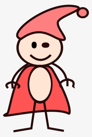 This Free Icons Png Design Of Stick Boy In A Red Cape #787999