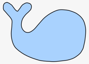 Blue Clip Art At Clker Com Vector - Shape Of A Whale #788708