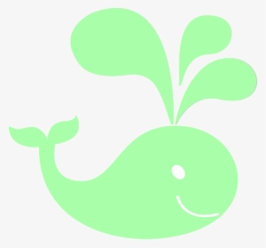 Mint Green Whale Clipart Png For Web #788911