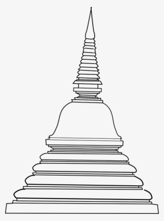 Thai Pagoda Png - Stupa Clipart #7800336