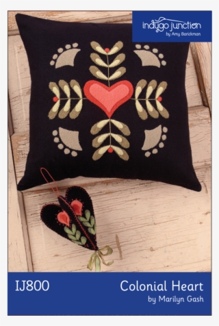 Colonial Heart Pillow & Ornament Digital Pdf Pattern - Cushion #7800465