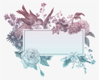 Frame Border Banner Ikon Flower Flowers Rose Pink Natur - Watercolor Painting #7801415