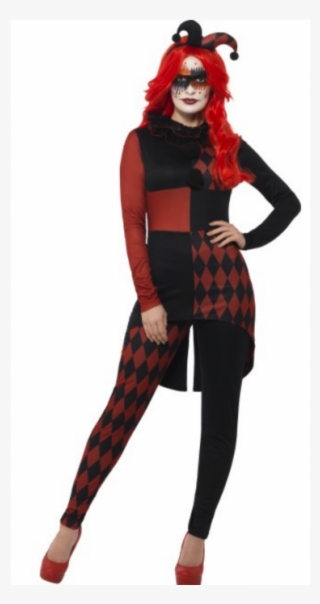 Disfraz Arlequin Rojo Y Negro #7805948